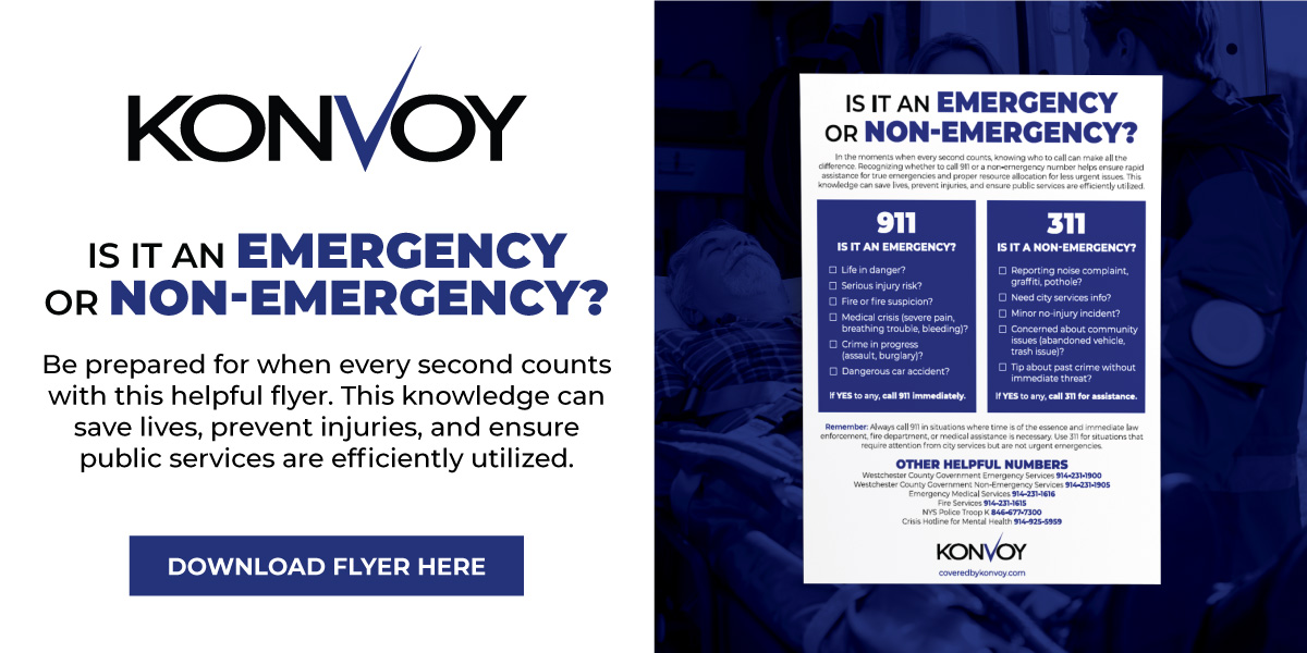 Is it an emergency or non-emergency? Be prepared for when every second counts with this helpful flyer. This knowledge can save lives, prevent injuries, and ensure public services are efficiently utilized. Download flyer here